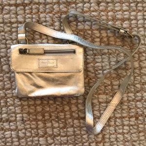 New Cole Haan gold crossbody